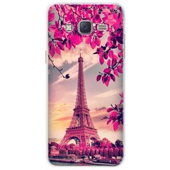 Чехол Print для Samsung Galaxy J7 Neo / J701 силиконовый бампер с рисунком Paris in Flowers