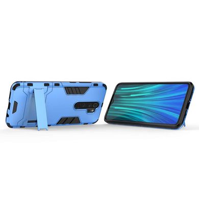 Чехол Iron для Xiaomi Redmi Note 8 Pro бронированный бампер Blue