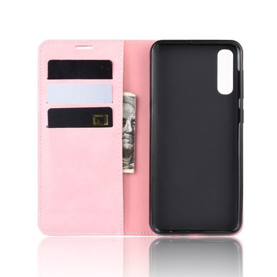 Чехол Taba Retro-Skin для Samsung Galaxy A30S / A307 книжка кожа PU с визитницей розовый