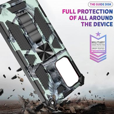 Чехол Military Shield для Samsung Galaxy A13 / А135 бампер противоударный с подставкой Turquoise