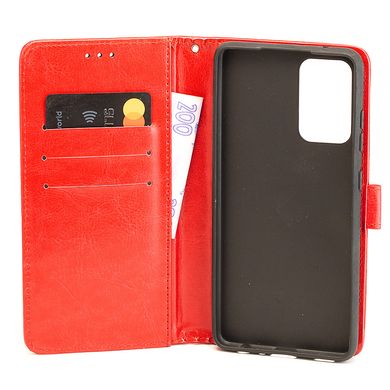 Чехол Idewei для Samsung Galaxy A52 / A525 книжка кожа PU с визитницей красный
