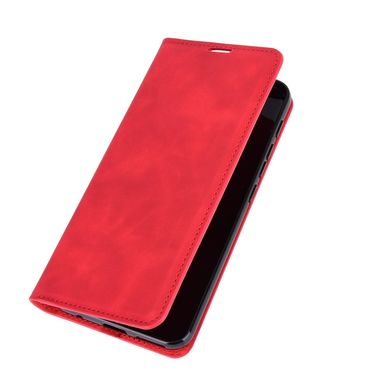Чохол Taba Retro-Skin для Motorola Moto E7 Plus книжка шкіра PU з візитницею червоний