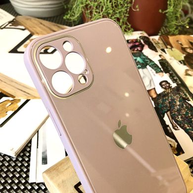 Чохол Color-Glass для Iphone 12 Pro бампер із захистом камер Lavender