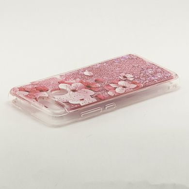 Чехол Glitter для Xiaomi Mi 8 Lite Бампер Жидкий блеск Sakura
