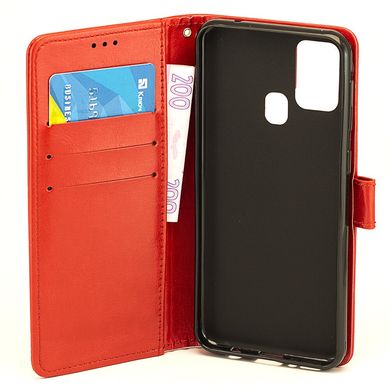 Чехол Idewei для Samsung Galaxy A21s 2020 / A217F книжка кожа PU красный