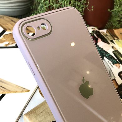 Чохол Color-Glass для Iphone 7/8 бампер із захистом камер Lavender