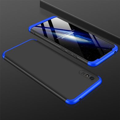 Чехол GKK 360 для Xiaomi Redmi 9A бампер противоударный Black-Blue