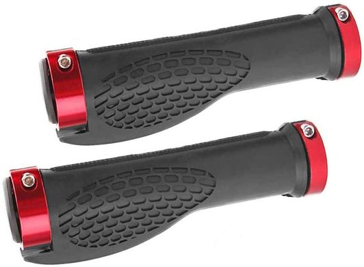 Велосипедні гріпси Robesbon ергономічні з замками ручки на кермо вело Red