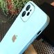 Чехол Color-Glass для Iphone 12 бампер с защитой камер Turquoise