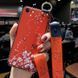 Чехол Lanyard для Iphone SE 2022 бампер с ремешком Red