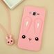 Чехол Funny-Bunny для Samsung Galaxy J2 Prime / G532F бампер резиновый заяц Розовый