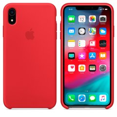 Чехол Silicone Сase для Iphone XR бампер накладка Red