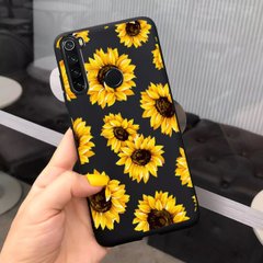 Чехол Style для Xiaomi Redmi Note 8T силиконовый бампер Черный Sunflowers