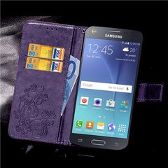 Чохол Clover для Samsung Galaxy J7 2015 J700 книжка жіночий Purple