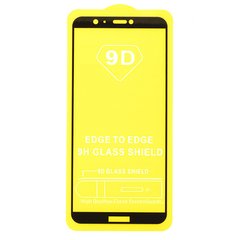 Защитное стекло AVG 9D Full Glue для Huawei P Smart 2018 / FIG-LX1 / FIG-LA1 полноэкранное черное