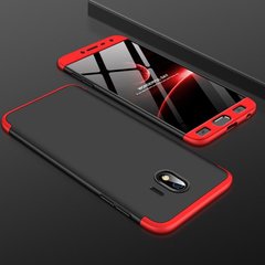 Чехол GKK 360 для Samsung J4 2018 / J400 / J400F оригинальный бампер Black-Red
