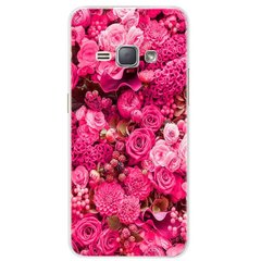 Чехол Print для Samsung J1 2016 / J120 силиконовый бампер Roses
