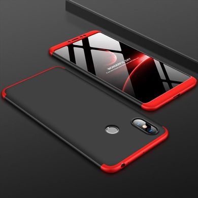 Чехол GKK 360 для Xiaomi Mi Max 3 Бампер оригинальный Black-Red