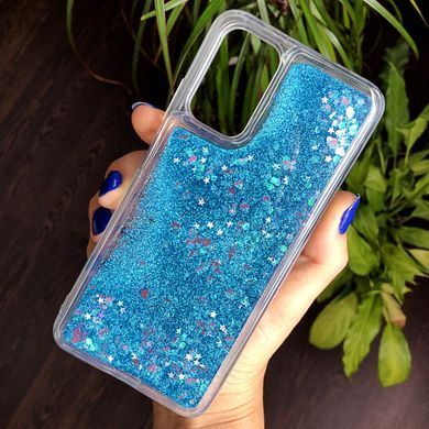 Чехол Glitter для Xiaomi Redmi Note 12S бампер силиконовый аквариум Синий