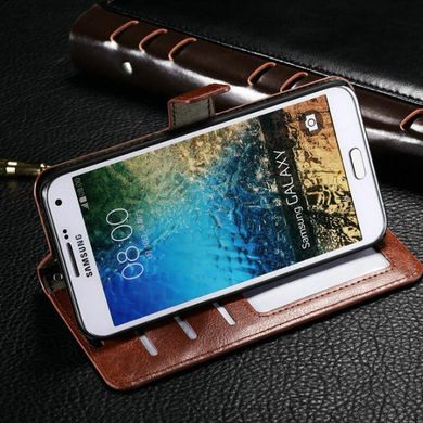 Чехол Idewei для Samsung J5 2016 / J510 книжка кожа PU коричневый