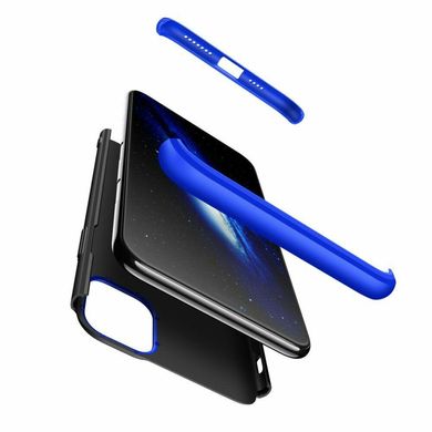 Чехол GKK 360 для Iphone 11 Pro Max Бампер оригинальный с вырезом Black-Blue