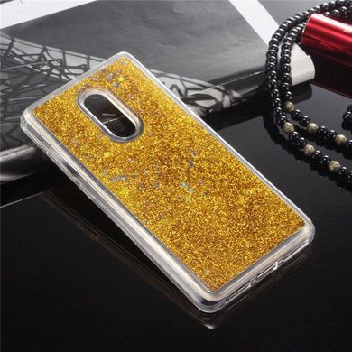 Чехол Glitter для Xiaomi Redmi Note 4x / Note 4 Global version Бампер жидкий блеск Gold