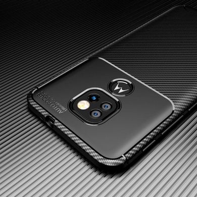 Чехол Fiber для Motorola Moto E7 Plus бампер противоударный карбон Black