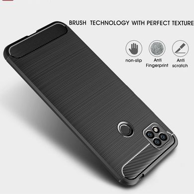 Чехол Carbon для Xiaomi Redmi 9C бампер противоударный Black