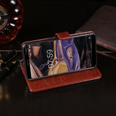 Чехол Idewei для Nokia 7 Plus книжка кожа PU коричневый