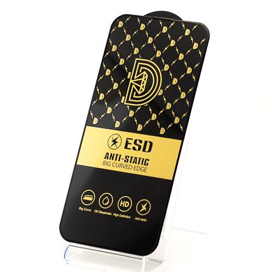 Защитное стекло ESD 6D Full Glue для Iphone 14 Pro Max полноэкранное черное