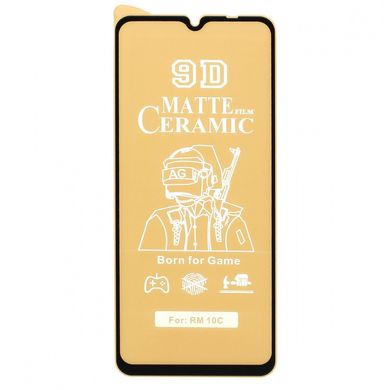 Защитная пленка-стекло AVG Matte Ceramic для Xiaomi Redmi 10C матовая Black