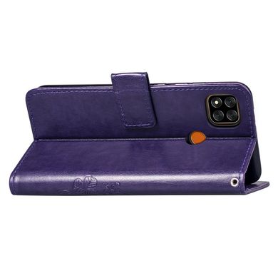 Чехол Clover для Xiaomi Redmi 10A книжка кожа PU с визитницей фиолетовый