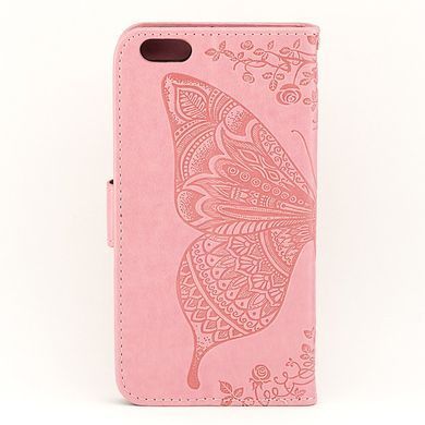 Чохол Butterfly для iPhone 6 Plus / 6s Plus Книжка шкіра PU рожевий