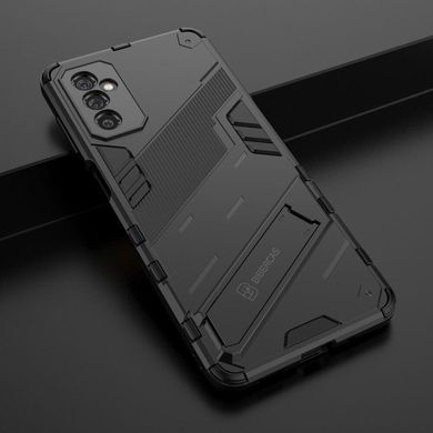 Чехол Bibercas Iron для Samsung Galaxy M52 / M526 бампер противоударный с подставкой Black