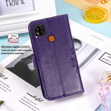 Чехол Clover для Xiaomi Redmi 10A книжка кожа PU с визитницей фиолетовый