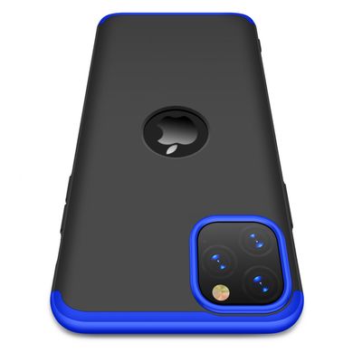 Чехол GKK 360 для Iphone 11 Pro Max Бампер оригинальный с вырезом Black-Blue