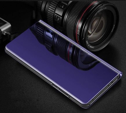 Чехол Mirror для Iphone XR книжка зеркальный Clear View Purple