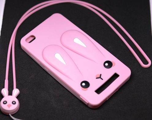 Чехол Funny-Bunny 3D для Xiaomi Redmi 5a Бампер резиновый розовый