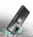 Чехол Crystal для Xiaomi Poco M5s бампер противоударный с подставкой Transparent Black