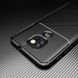 Чохол Fiber для Motorola Moto E7 Plus бампер протиударний карбон Black