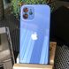 Чехол Color-Glass для Iphone 12 бампер с защитой камер Blue