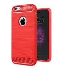 Чехол Carbon для Iphone 6 / 6s бампер оригинальный Red