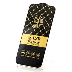 Защитное стекло ESD 6D Full Glue для Iphone 15 Pro полноэкранное черное