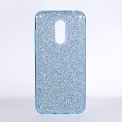 Чехол Shining для Xiaomi Redmi 5 Plus (5.99") Бампер блестящий голубой