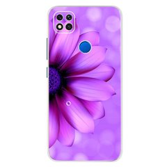 Чехол Print для Xiaomi Redmi 9C Бампер силиконовый Purple Flower