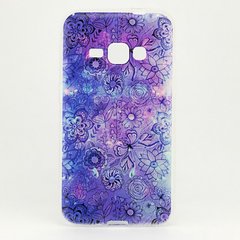 Чехол Print для Samsung J1 2016 / J120 силиконовый бампер Purple