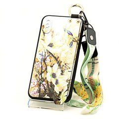 Чехол Lanyard для Iphone XS бампер с ремешком Beige