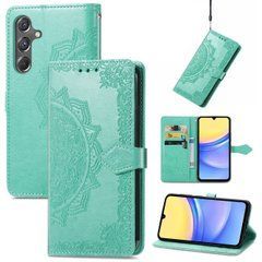 Чехол Vintage для Samsung Galaxy A15 / A155 книжка кожа PU с визитницей бирюзовый