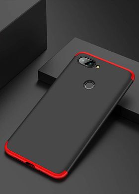 Чехол GKK 360 для Xiaomi Mi 8 Lite бампер оригинальный Black-Red