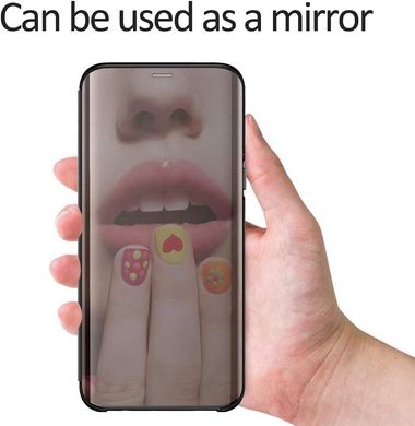 Чехол Mirror для Xiaomi Redmi Note 10 Pro книжка зеркальный Clear View Black